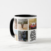 犬最高のの母は写真パーソナライズされたコラージュ マグカップ (正面左)