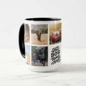 犬最高のの母は写真パーソナライズされたコラージュ マグカップ (正面左)