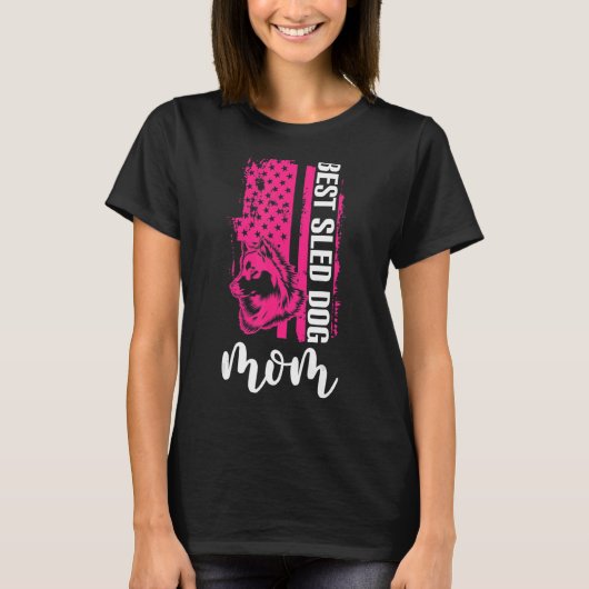 犬最高のの母親が犬のレースを引っ張った Tシャツ (正面)