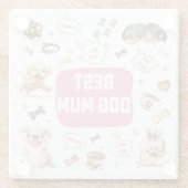 犬最高のの母 ガラスコースター (裏面)