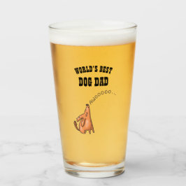 犬最高のの父親向けDOGパパおもしろいギフト タンブラーグラス