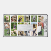 犬最高のの親、犬の恋人フォトコラージュカスタム デスクマット (キーボード&マウス)