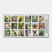 犬最高のの親、犬の恋人フォトコラージュカスタム デスクマット (正面)