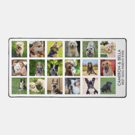 犬最高のの親、犬の恋人フォトコラージュカスタム デスクマット