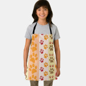 犬最高のの足の印刷ペットのパターン エプロン (インサイチュ)