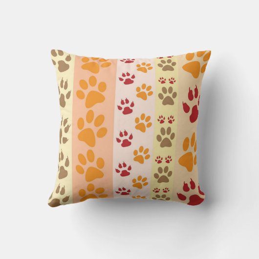 犬最高のの足の印刷ペットのパターン クッション (裏面)