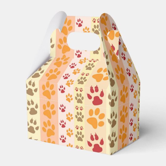 犬最高のの足の印刷ペットのパターン フェイバーボックス (裏面サイド)