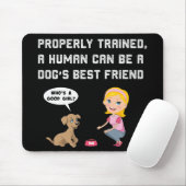 犬最高のの飲み物マウスパッド マウスパッド (マウス)