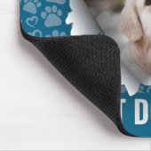 犬最高ののPET写真カスタムポープリントハートパターン マウスパッド (コーナー)