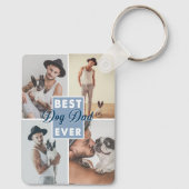 犬最高のパパの父の日の犬が最高の今まで キーホルダー (裏面)