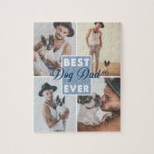 犬最高のパパの父の日の犬が最高の今まで ジグソーパズル (縦)