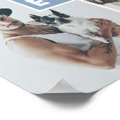 犬最高のパパの父の日の犬が最高の今まで ポスター (角)