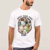 犬最高のパパエバカスタムイ可愛いペットおもしろい犬写真 Tシャツ (正面)