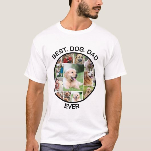 犬最高のパパエバカスタムイ可愛いペットおもしろい犬写真 Tシャツ (正面)