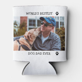 犬最高のパパエバカスタムペット写真ドッグポーのプリント 缶クーラー