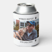 犬最高のパパエバカスタムペット写真ドッグポーのプリント 缶クーラー (缶裏面)