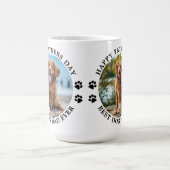 犬最高のパパエバカスタムペット写真父の日 コーヒーマグカップ (中央)