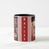 犬最高のパパエバカスタムー写真犬名 マグカップ (中央)