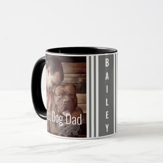 犬最高のパパエバカスタムー写真犬名 マグカップ (正面左)