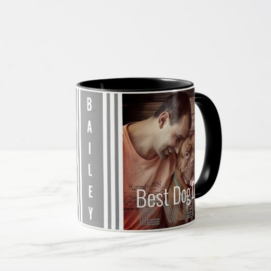 犬最高のパパエバカスタムー写真犬名 マグカップ (正面右)