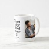 犬最高のパパエバカスタムー文字マグカップ コーヒーマグカップ (正面右)