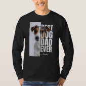 犬最高のパパエバーオリジナルパーソナライズされた写真 Tシャツ (正面)