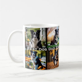 犬最高のパパエバーフォトギャラリー名前をカスタムする コーヒーマグカップ