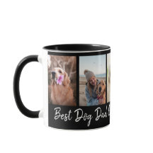 犬最高のパパエバーペット5フォトコラージブラック