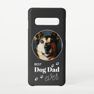 犬最高のパパカスタム写真Pawprint Samsung Galaxy S10ケース