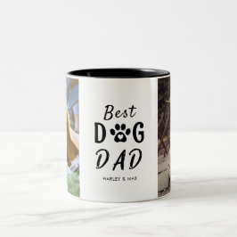 犬最高のパパギフト2トーンのコーヒーマグ ツートーンマグカップ