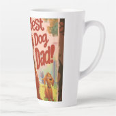 犬最高のパパデジタルアート カフェラテマグ (右)