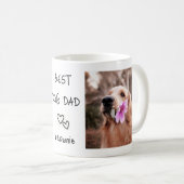 犬最高のパパパーソナライズされたペット名2 Photo Collage コーヒーマグカップ (正面右)