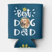 犬最高のパパペットフォトポープリント文字カスタムカラー 缶クーラー (正面)