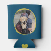 犬最高のパパペットフォトポープリント文字カスタムカラー 缶クーラー (裏面)