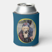 犬最高のパパペットフォトポープリント文字カスタムカラー 缶クーラー (缶裏面)