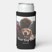 犬最高のパパ写真パーソナライズされた スリム缶クーラー (Seltzer正面)