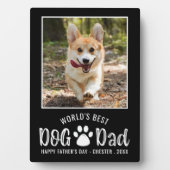 犬最高のパパ写真父の日あなたの色 フォトプラーク (正面)