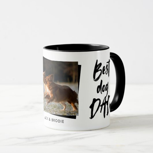 犬最高のパパ写真父の日 マグカップ (正面右)