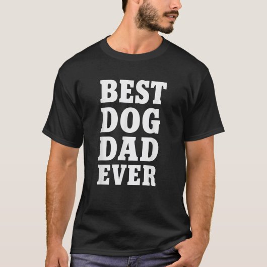 犬最高のパパ可愛い愛犬家用ティー Tシャツ (正面)