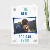 犬最高のパパ永遠の父のデイカード カード (正面)