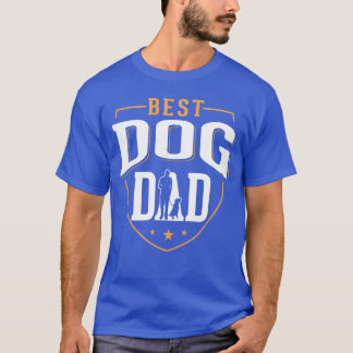 犬最高のパパ父誇りを持った犬愛家 Tシャツ