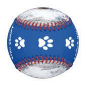 犬最高のパパ2人の写真父の日 野球ボール (正面)