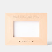 犬最高のパパ/ママ・エバー，ペット名文字写真 レーザー彫刻フレーム (正面)