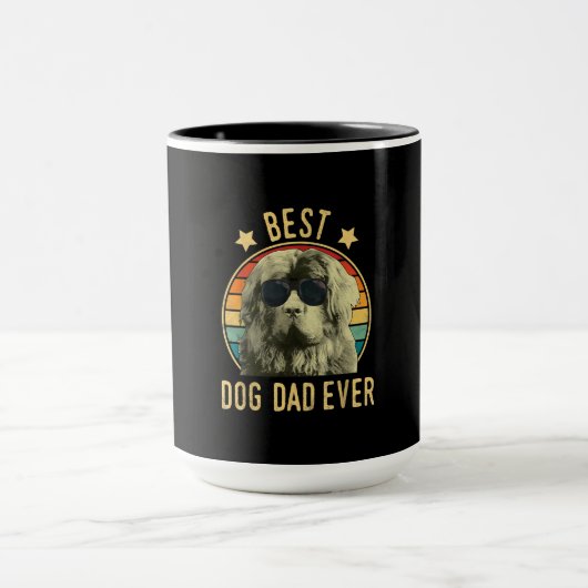 犬最高のパパ | newfoundlandパパ マグカップ (中央)