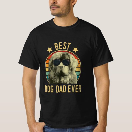 犬最高のパパ | newfoundlandパパ tシャツ (正面)