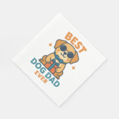 犬最高のパパEverおもしろい - Father's Day Dog Shirt スタンダードランチョンナプキン (角)
