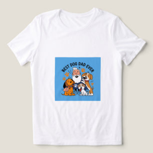 犬最高のパパEverパーソナライズされた Pet写真Tシャツ トライブレンドTシャツ