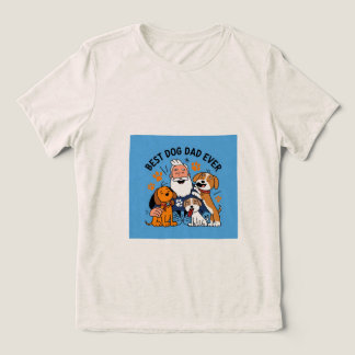 犬最高のパパEverパーソナライズされた Pet写真Tシャツ トライブレンドＴシャツ