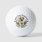 犬最高のパパEverパーソナライズされた Photo Golf Balls ゴルフボール (正面)