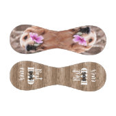 犬最高のパパEver 2フォトコラージュ素朴ウッド 野球ボール (パネル)